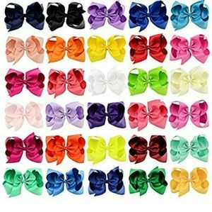 Hair Bows (4 inch) 40 pieces